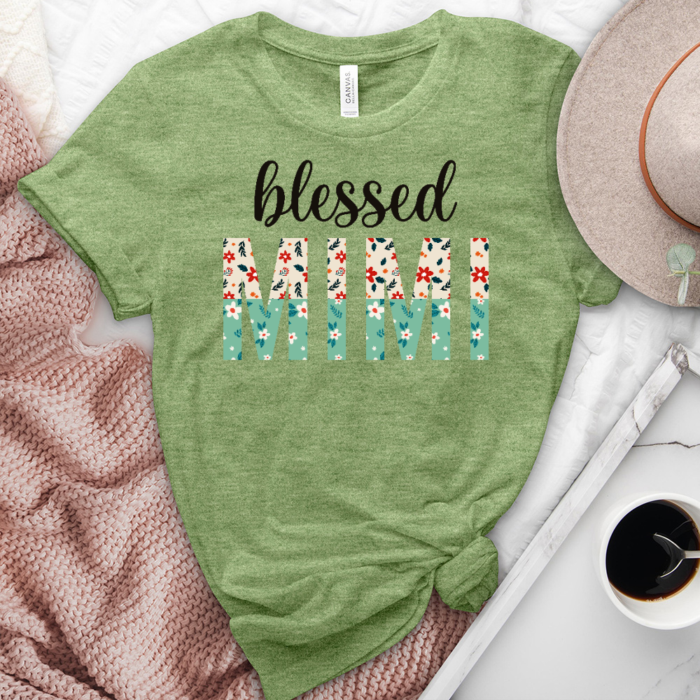 Blessed Mimi Heathered Tee