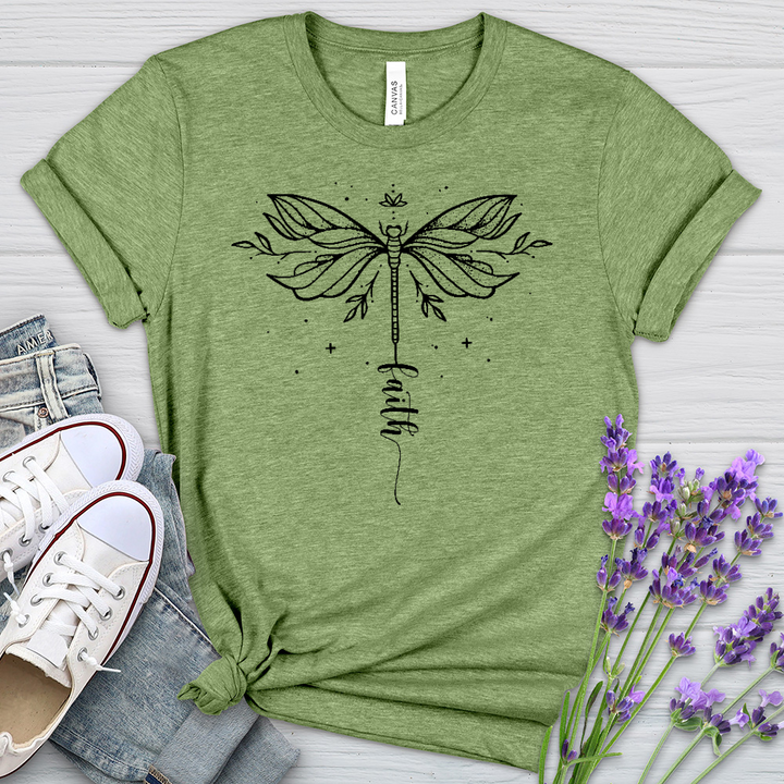 Simple Faith Dragonfly Heathered Tee