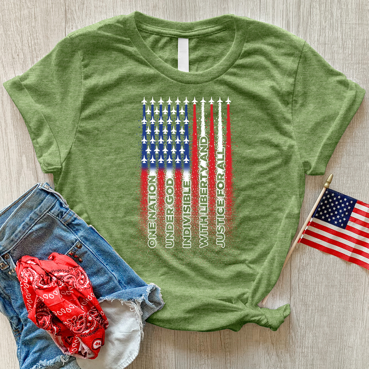 Allegiance Flag Heathered Tee