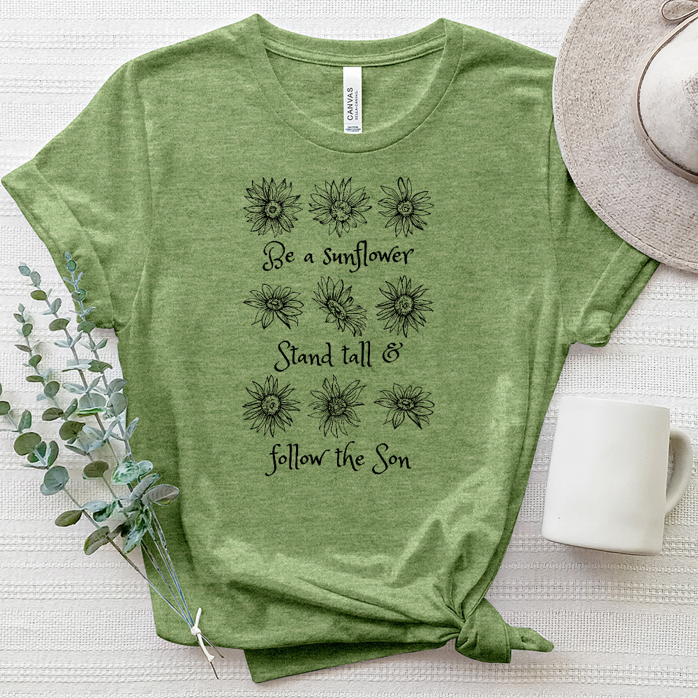 Stand Tall Sunflower Heathered Tee