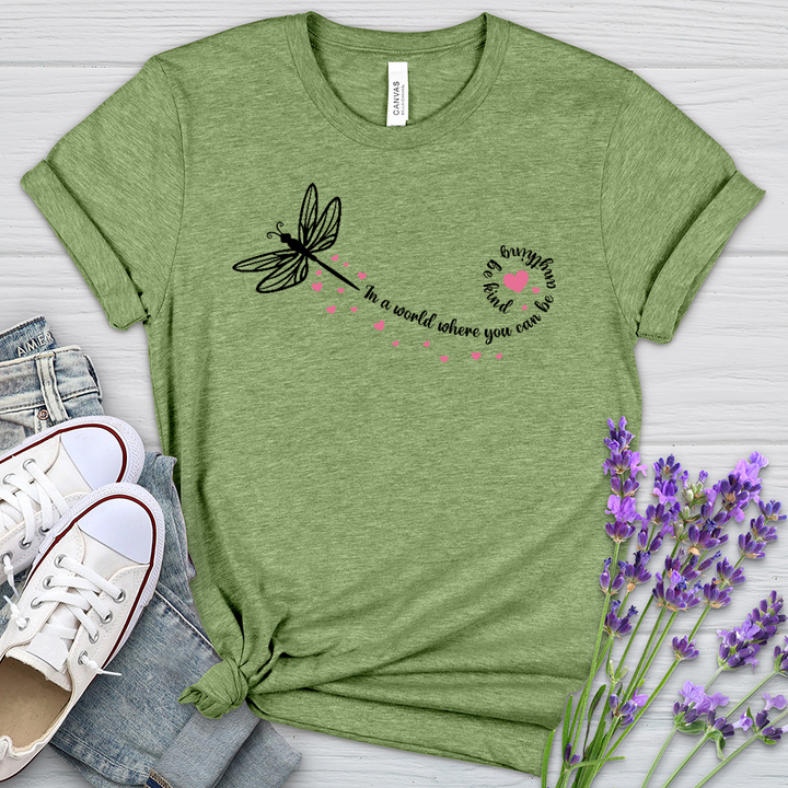 Be Kind Dragonfly Heathered Tee