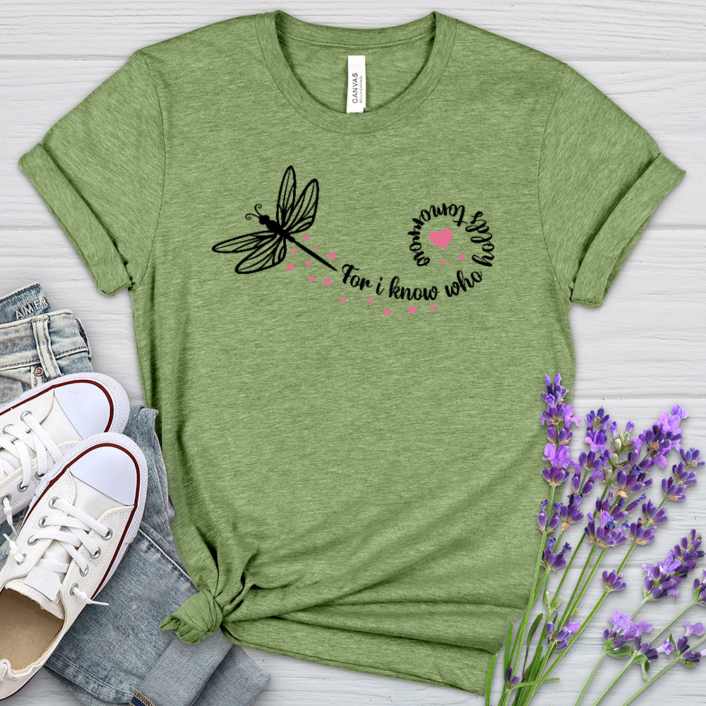For I Know Dragonfly Heathered Tee