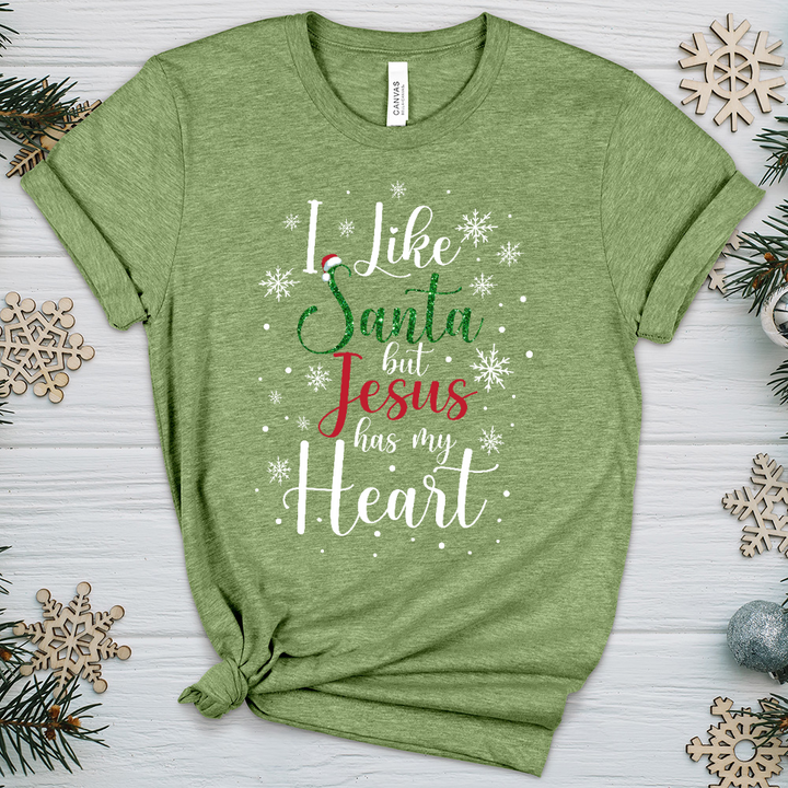 Jesus Has My Heart Heathered Tee