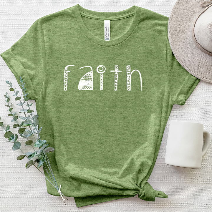 Faith & Summer Heathered Tee