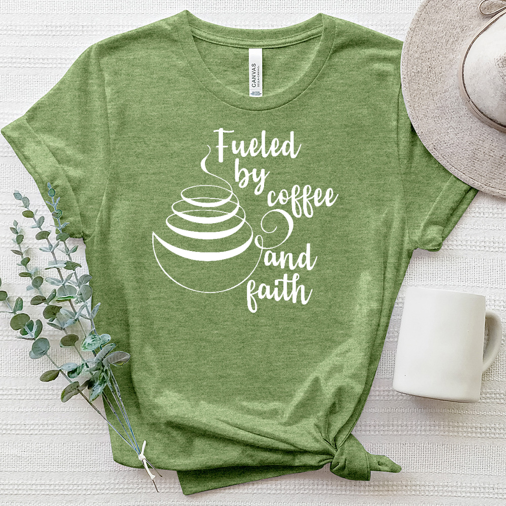 Faith Coffee Heathered Tee