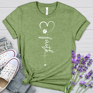 Faith Paw Heart Cross Tee