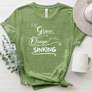 If His Grace Heathered Tee