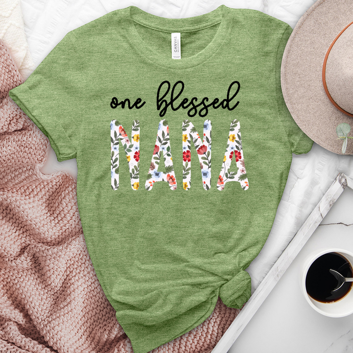 One Blessed Nana Heathered Tee