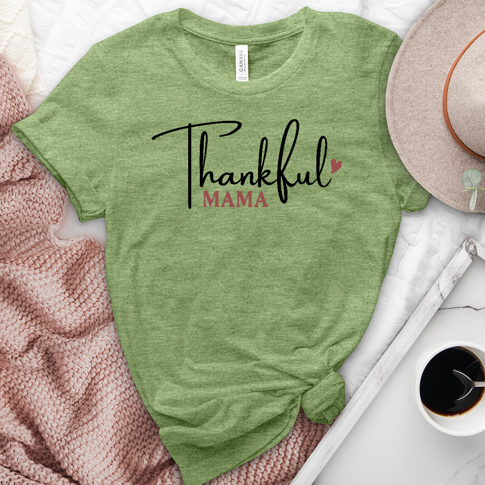 Thankful Mama Heathered Tee