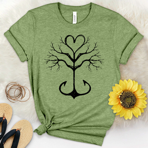 Anchored In Love Heathered Tee