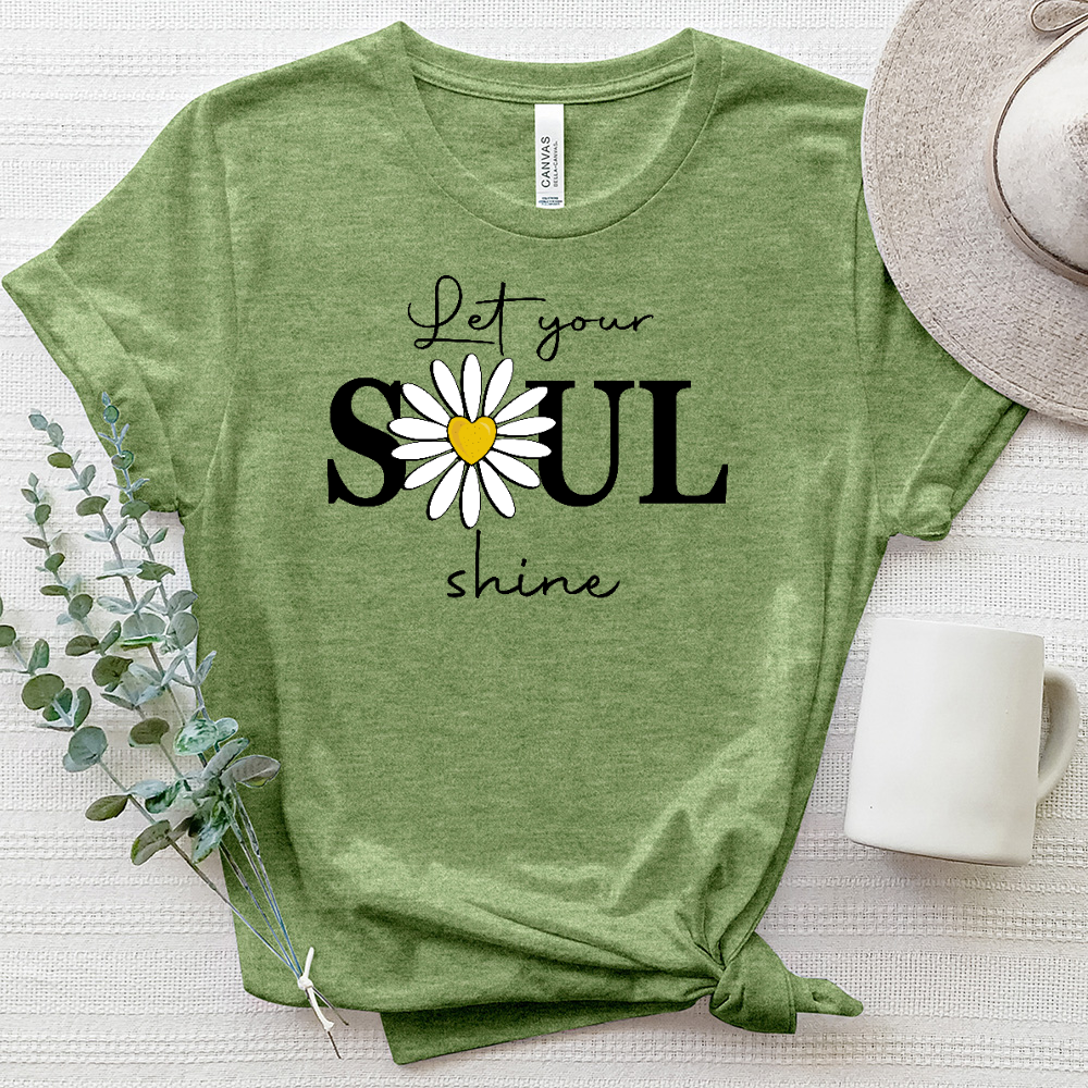 Let Your Soul Shine Heathered Tee