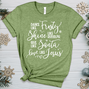 Love Like Jesus Heathered Tee