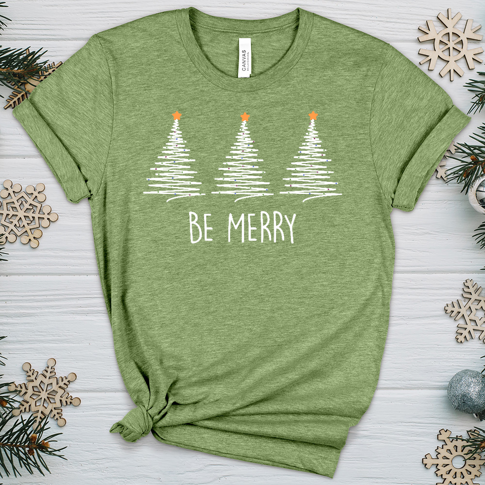 Be Merry Heathered Tee