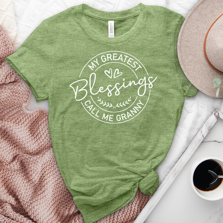 My Greatest Blessings Heathered Tee