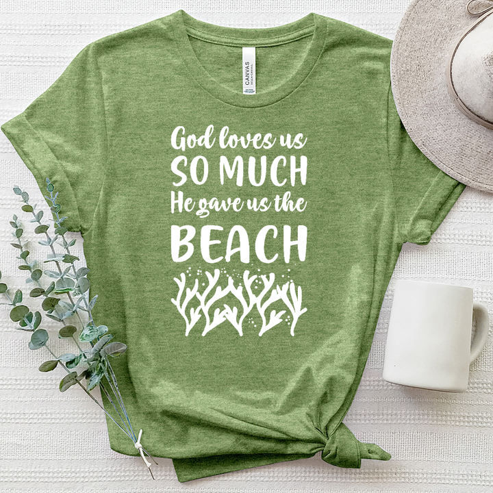 God Gave Us the Beach Heathered Tee