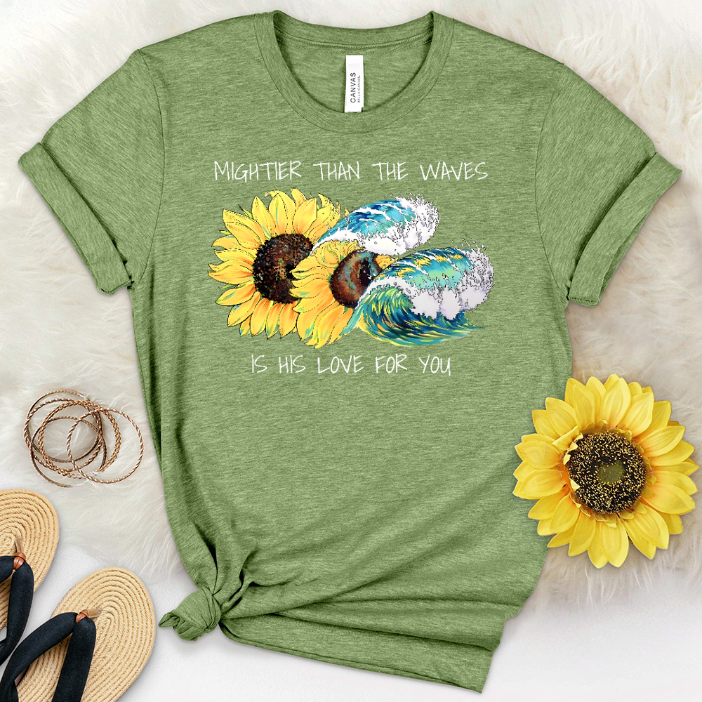 Sunflower Waves Heathered Tee