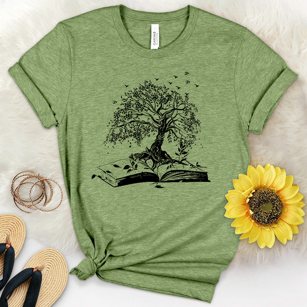 Tree Of Knowledge Heathered Tee