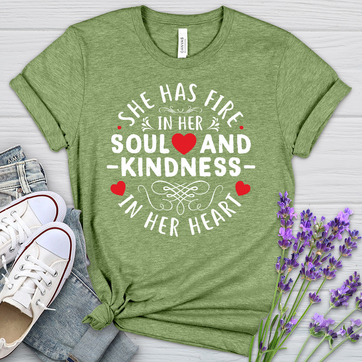 Fire In Her Soul Heathered Tee