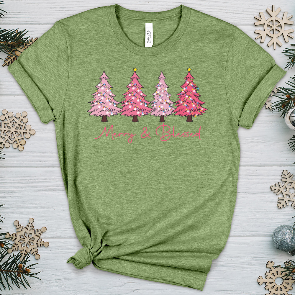 Merry & Blessed Heathered Tee