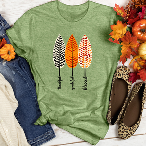 TGB Autumn Leaf Trio Heathered Tee