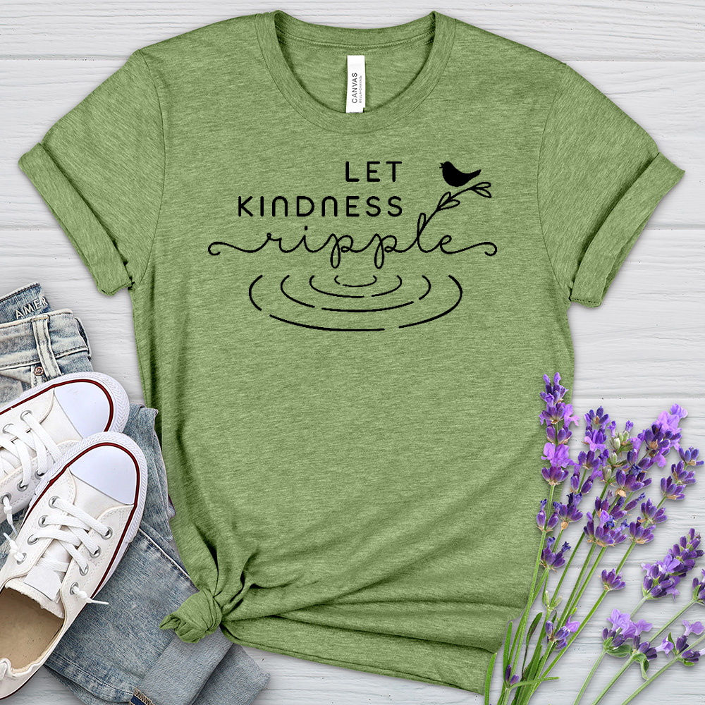 Let Kindness Ripple Heathered Tee