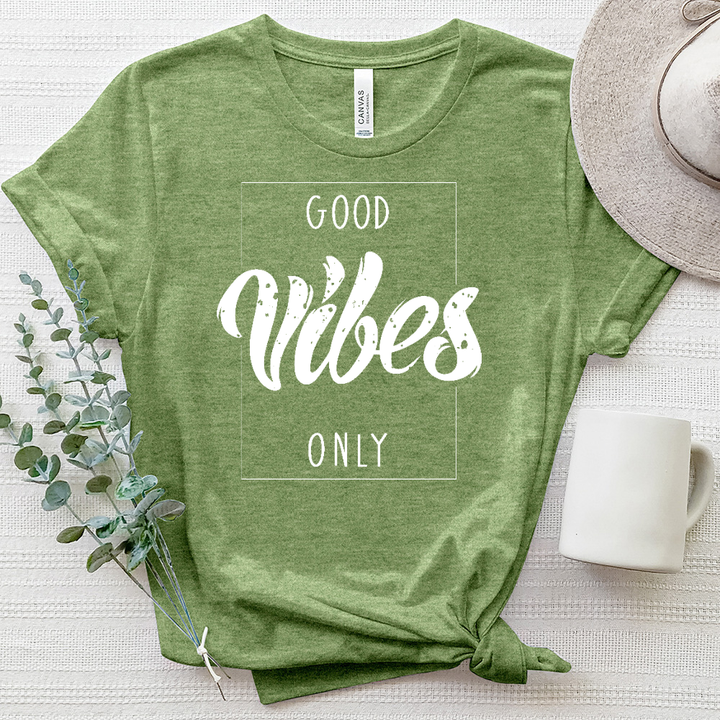 Good Vibes Only Heathered Tee