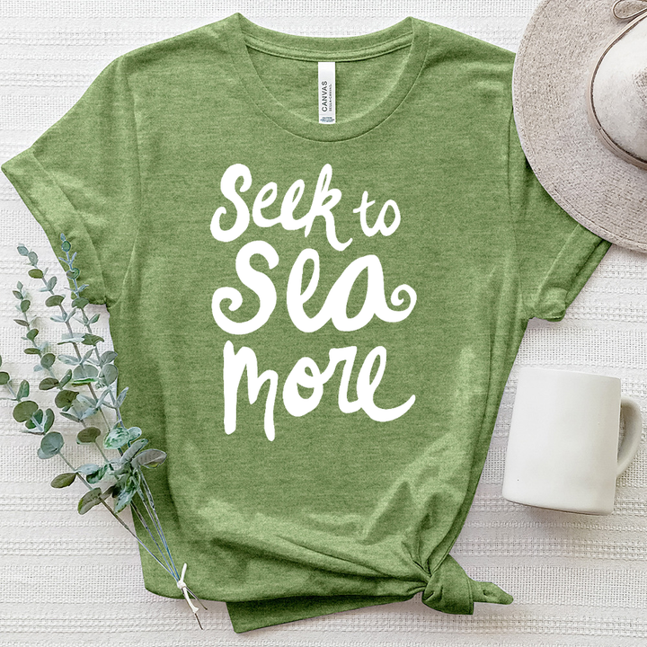 Sea More Heathered Tee