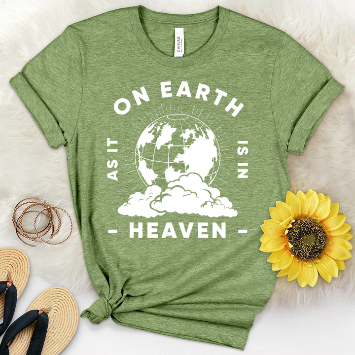 On Earth As In Heaven Heathered Tee