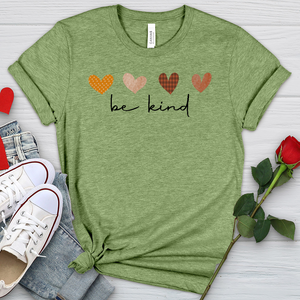 Be Kind Autumn Hearts Heathered Tee