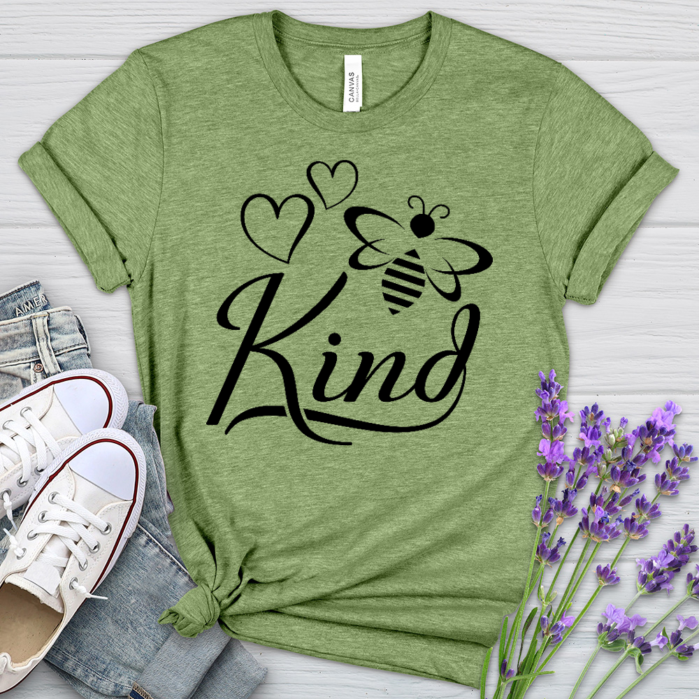 Bee Kind Honey Bee Heathered Tee