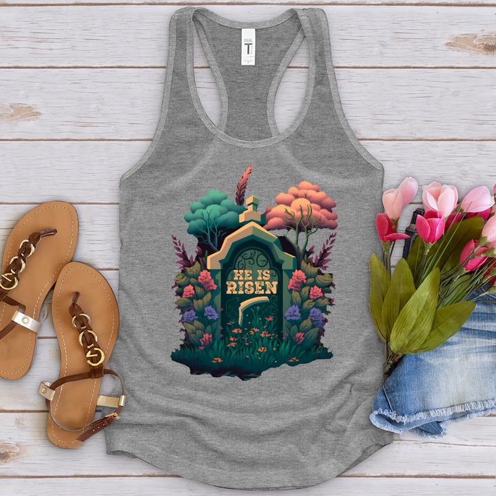 He Is Risen Grave 2 Tank Top