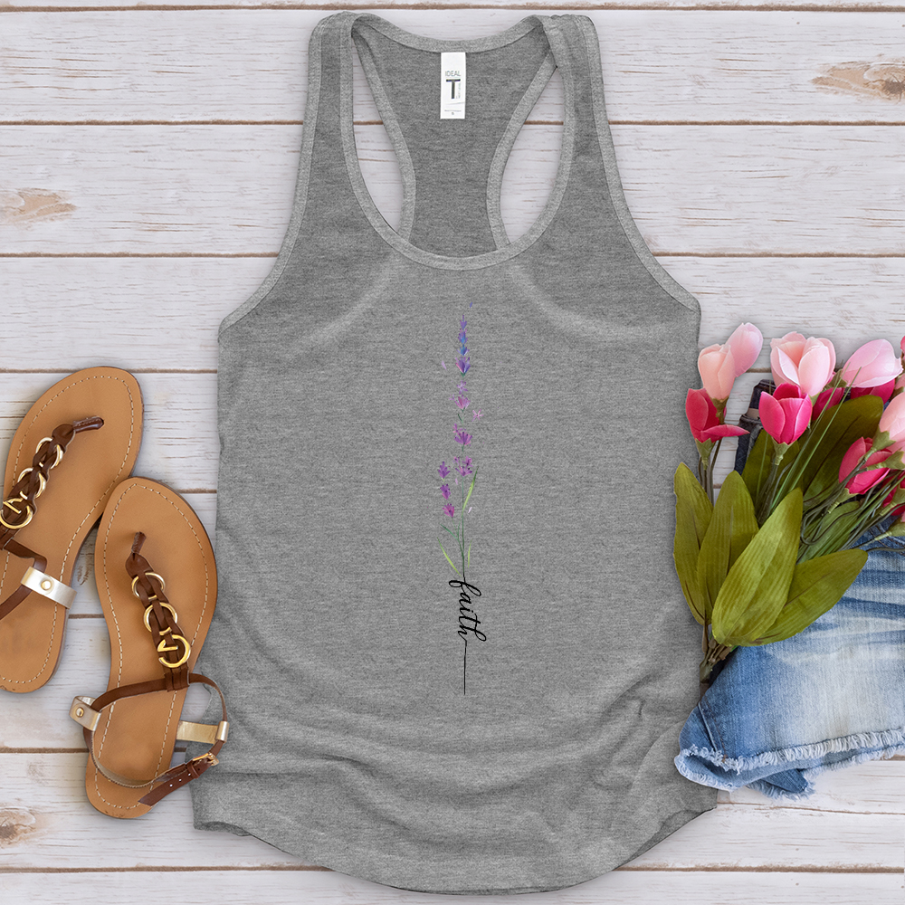 Faith Lavender Flower Tank Top