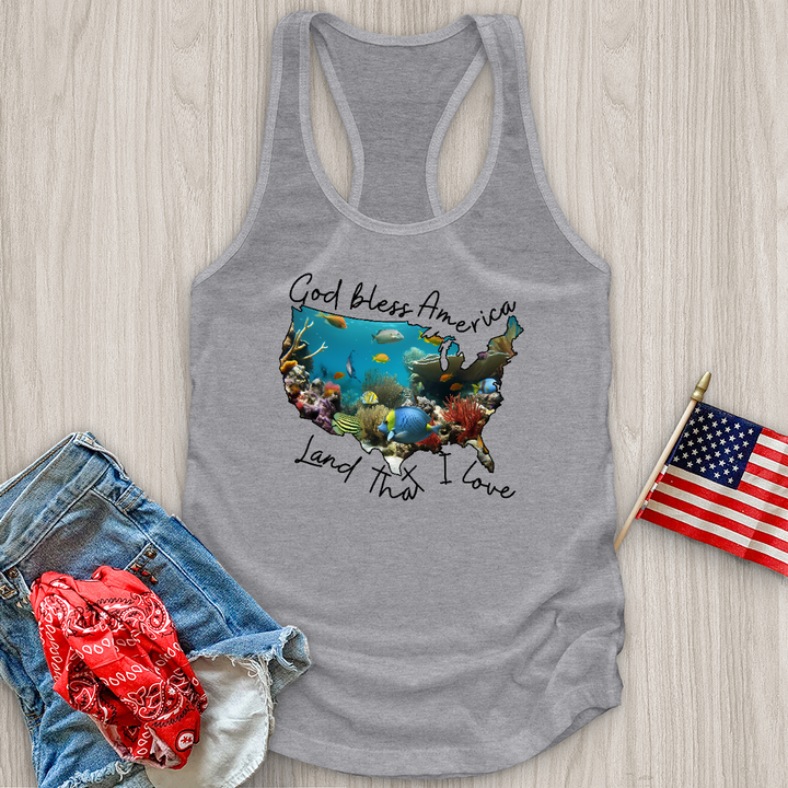 Ocean With Animals in It Tank Top