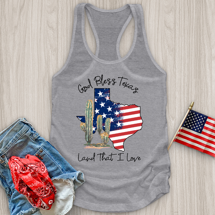 God Bless Texas Tank Top