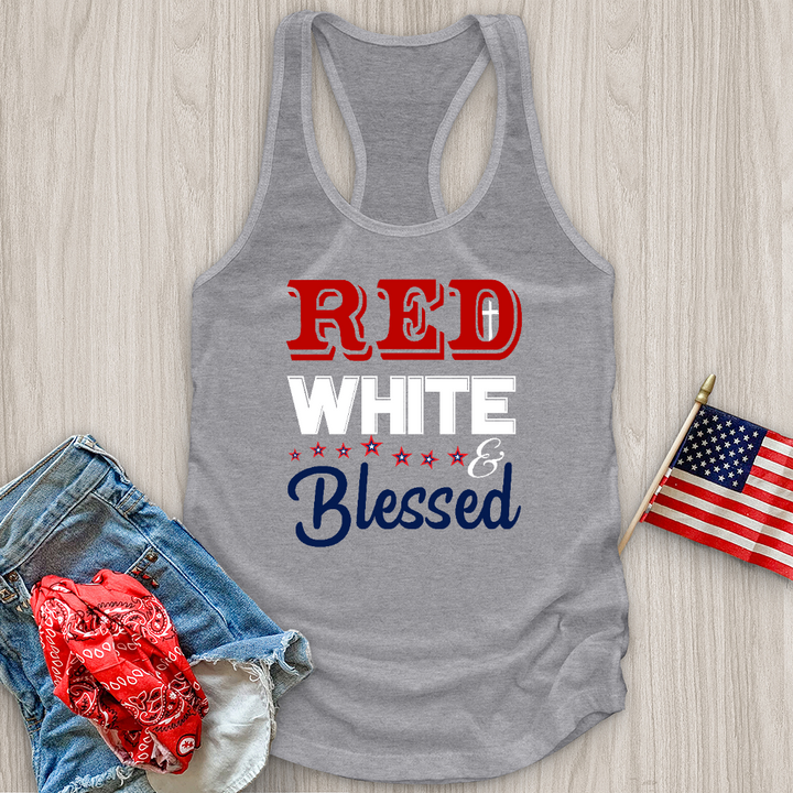 Red White & Blessed Tank Top