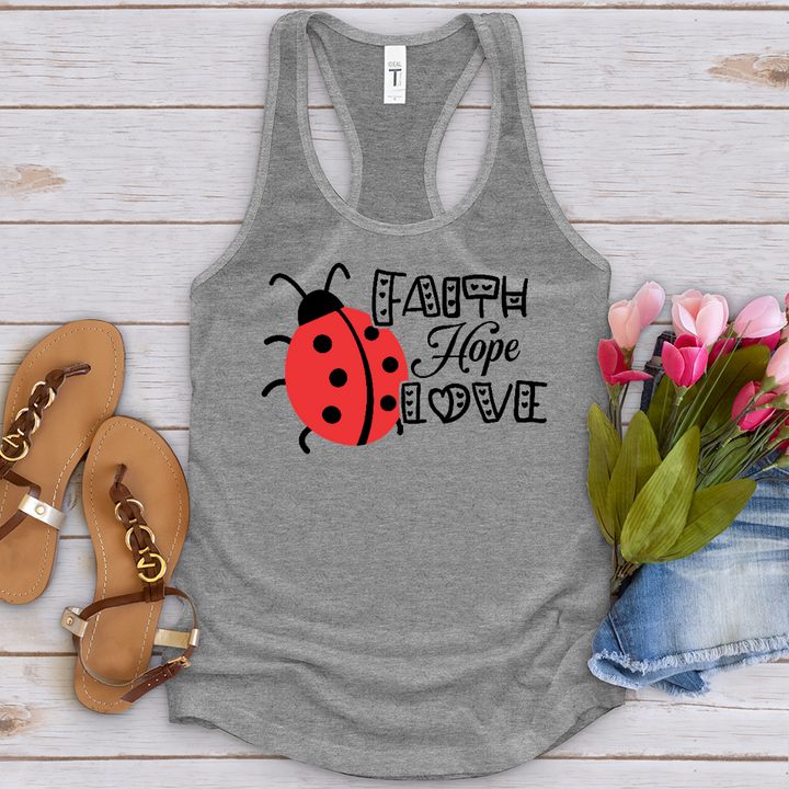 Faith Hope Love Lady Tank Top