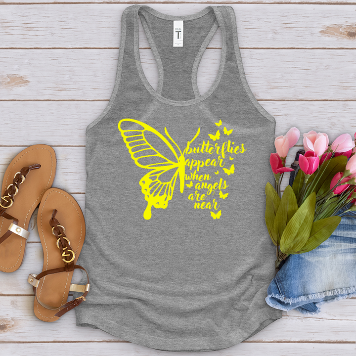 Butterflies Appear Yellow Tank Top