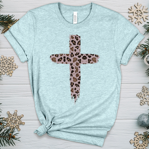 Leopard Cross V1 Heathered Tee