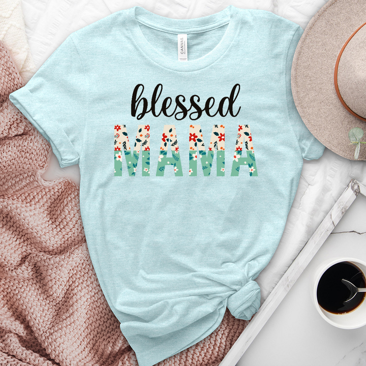 Blessed Mama Heathered Tee