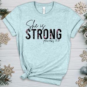 She is Strong 05 Heathered Tee