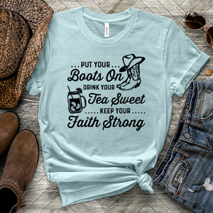 Boots Tea & Faith Heathered Tee