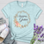 Amazing Grace Floral Wreath Heathered Tee