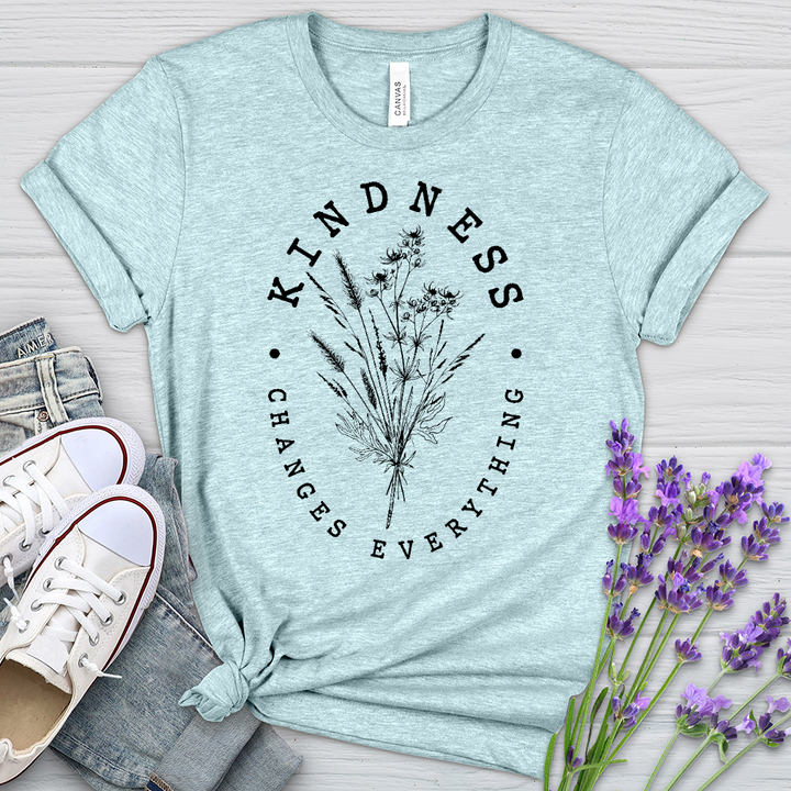 Kindness Changes Everything Heathered Tee