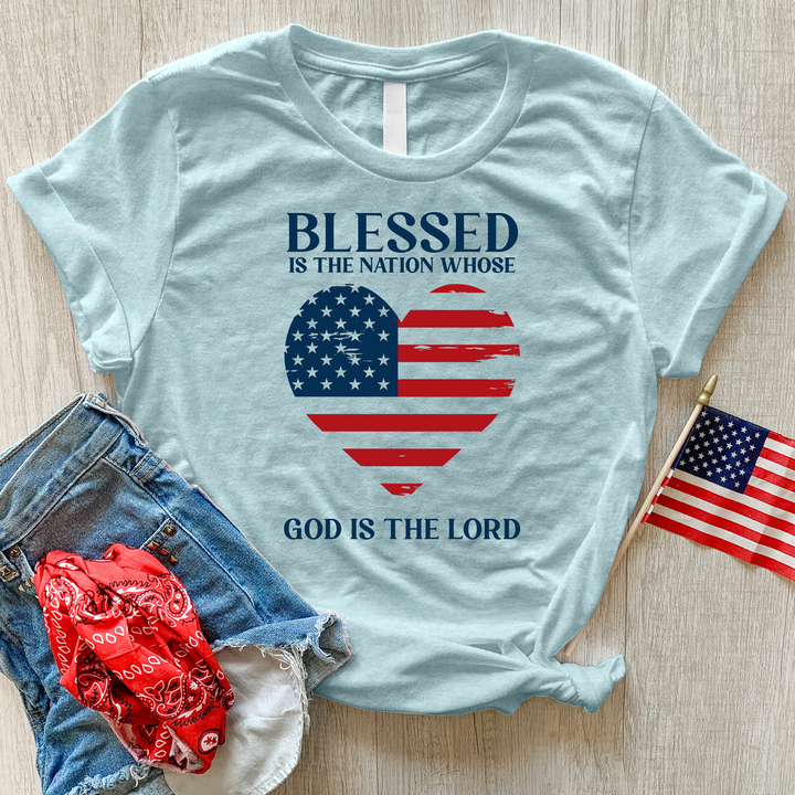 Blessed Nation Heathered Tee