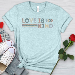 Love Is Kind Retro Heathered Tee