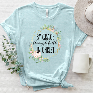 By Grace Through Faith Heathered Tee