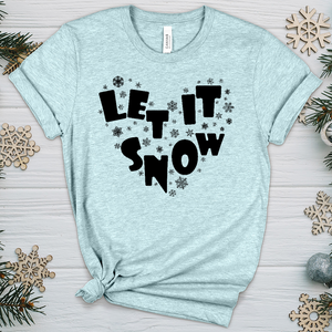 Let It Snow Heathered Tee