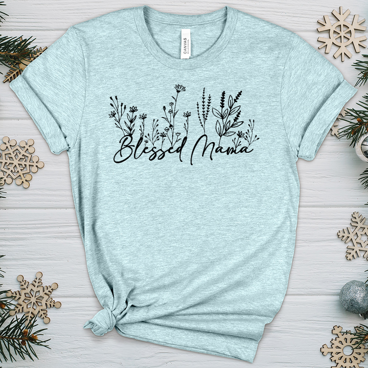 Blessed Mama Heathered Tee