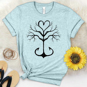 Anchored In Love Heathered Tee