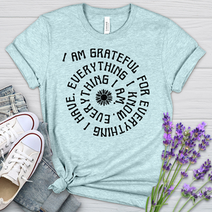 I Am Grateful Heathered Tee